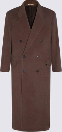 Auralee Brown Wool Coat