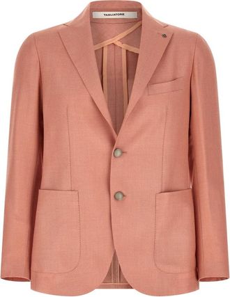 Tagliatore Montecarlo Blazer - Heren - Blazers - Roze - 3XL - Linnen - Jassen