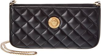 Versace La Medusa Quilted Leather Shoulder Bag
