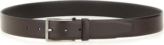 HUGO BOSS Brown Solid Buckle Belt