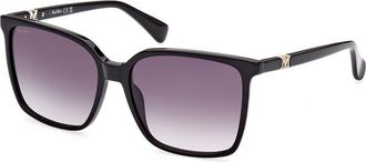 Max Mara MM0046 01B Womens Sunglasses Black Size 57
