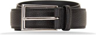 Gucci Leather Belt with Metal Logo Detail - female - Gucci - Belts - Black - 100 CM - Accessories