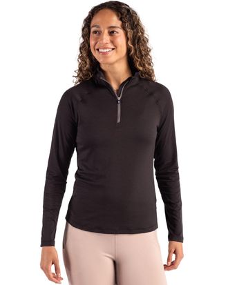 Cutter & Buck Coastline Epic Comfort Recycled Womens Quarter Zip