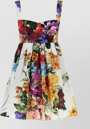 Dolce & Gabbana floral print poplin dress