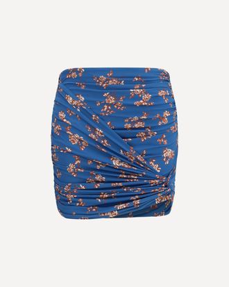 Magda Butrym Draped floral-print swim Mini Skirt Female 40