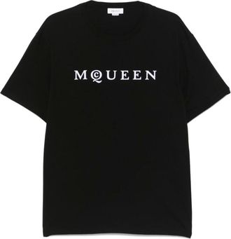 Alexander McQueen Hombre, Camisetas, Negro, Talla: L