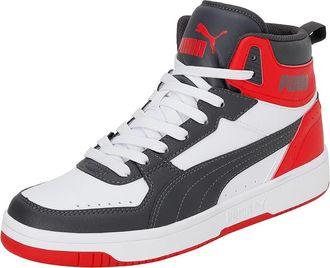Puma Puma Unisex Rebound Joy Sneaker, White-Asphalt-High Risk Red, 9 UK