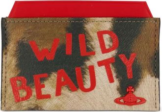 Vivienne Westwood Orb pasjeshouder met luipaardprint - Beige