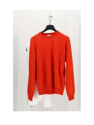 Celine Mens Crewneck Sweater Poppy Fleece Wool (ovis Aries)