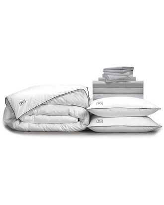 Pillow Guy Discontinued Pillow Guy Luxe Soft & Smooth 100% Tencel, White Down Perfect Bedding Bundle