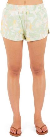 Hurley Safari Floral Print Shorts in Spray at Nordstrom, Size X-Small
