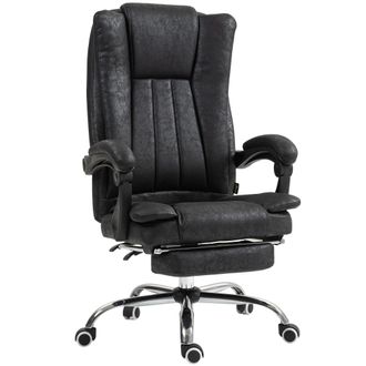 Vinsetto Executive Office Chair Computer Desk Chair For Home W/ Footrest - Black | TJ Hughes