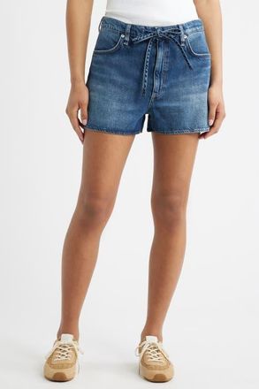 Rag & Bone Ultra Featherweight Nolan Drawstring Denim Shorts in Emerson at Nordstrom, Size X-Small