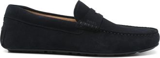 BOSS Mocassini in pelle scamosciata - Blu