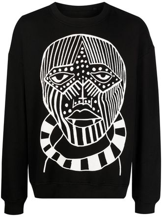 Haculla Face print sweatshirt - men - Cotton - M - Black