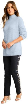 Roaman's Eyelash Mockneck Sweater in Pearl Grey at Nordstrom, Size Medium