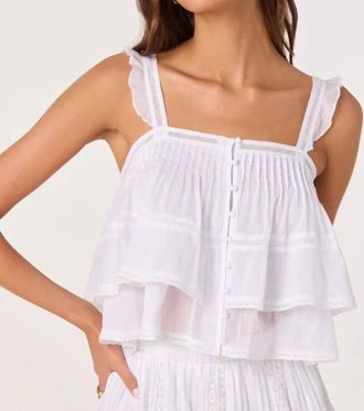 Astr Delia Top In White