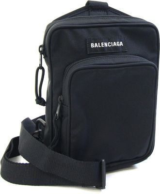 Balenciaga Black Nylon Sling Bag (Pre-Owned)