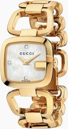 Gucci Womens Gucci YA125513 G-Gucci Mother of Pearl Ladies Watch - White