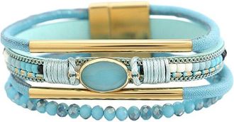 Liv Oliver 18K Plated 14.5 Ct. Tw. Gemstone Bracelet