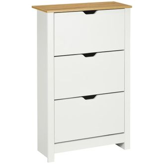 HOMCOM Zapatero 72x26x112 cm blanco