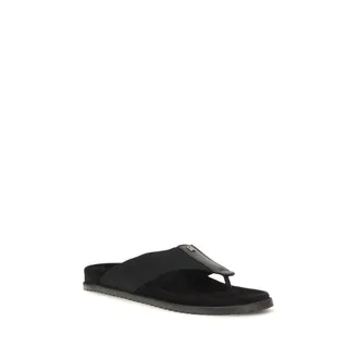 Dolce & Gabbana DG Logo Thong Sandals - Black