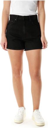 Nudie Jeans Denim Shorts - Dames - Denim shorts - Zwart - W32 - Denim - Korte Broeken