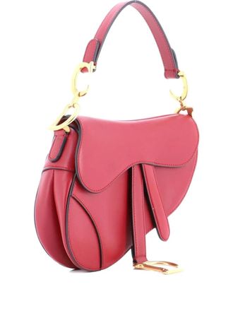 Dior Saddle Handbag Leather Mini shoulder bag - Rood