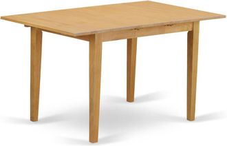 East West Furniture Dining Room Set Oak, NOFK7-OAK-W