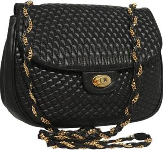 Bally Tweedehands leren schoudertassen - Dames - Vintage Schoudertas - Zwart - ONE Size - Leer - Vintage
