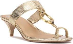 Vince Camuto Kimena Toe Loop Sandal in Egyptian Gol Snemme at Nordstrom Rack, Size 11