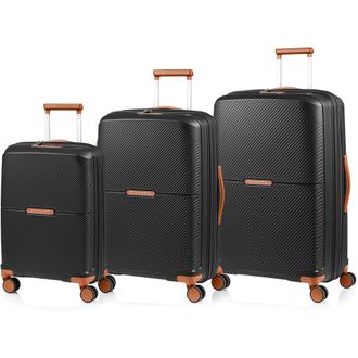 Champs Luggage Vintage Aura / 3-Piece Luggage Set / Black