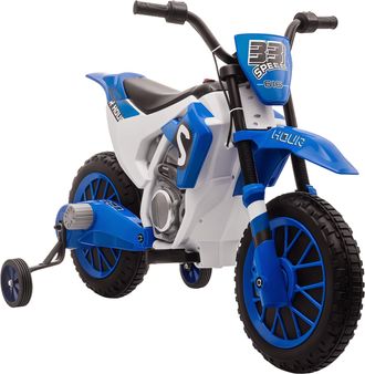 OEM Moto El&eacute;ctrica Para Ni&ntilde;os De +3 A&ntilde;os 12v Moto De Juguete Infantil Con 2 Ruedas De Equilibrio Velocidad 3-8 Km/h Arranque Suave 106,5x51,5x68 Cm Azul