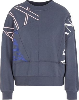 A|X Armani Exchange Soft-Fit Sweatshirt - Dames - Sweatshirts - Grijs - XS - Katoen - Hoodies & sweatvesten