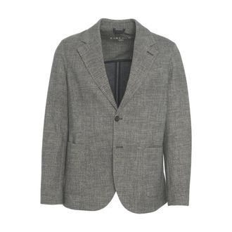 Circolo 1901 Blazers, male, Gray, Size: 4XL Classic Gray Blazer for Men