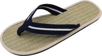 Generic Flip Flops Bamboo Womens Slippers Summer Womens Flat Slippers Comfortable Non-Slip Sandals Silent Bamboo Rattan Comfortable Beach Platform Sandals