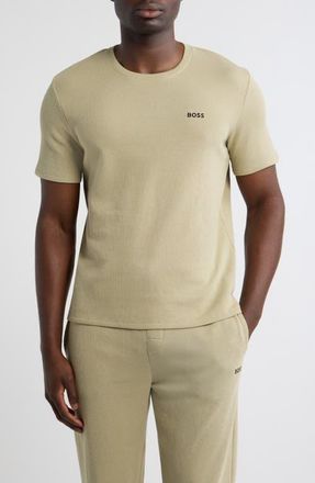 BOSS Waffle PajamaT-Shirt in Light/pastel Green at Nordstrom, Size Xx-Large