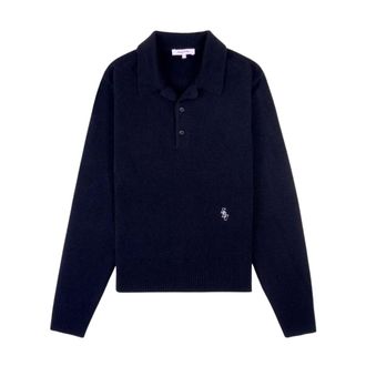 Sporty & Rich Heren, Truien, Blauw, Maat: M Kasjmier