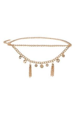 Vince Camuto Coin Charm Draped Chain Belt in Gold at Nordstrom Rack, Size Large/x-Large