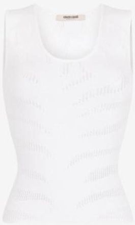 Roberto Cavalli Knit Sleeveless Top, Brand Size 44 ( US Size 10 )