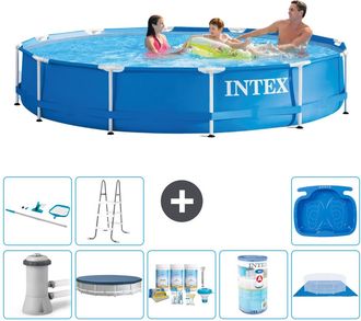Intex Piscina Con Estructura Redonda - 366x76 Cm - 8-piezas S31747