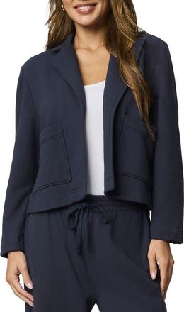 Splendid Matilda Cotton Fleece Jacket in Navy Blue at Nordstrom, Size Small