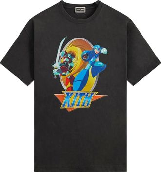 Kith x Capcom Mega Man T-shirt met print - Zwart