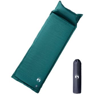 OEM Colch&oacute;n Autoinflable Para Camping Con Almohada, 1 Persona, Verde