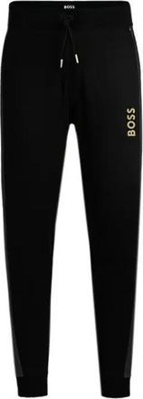 HUGO BOSS Mens Cotton Tracksuit Pants, Black