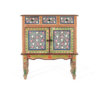 Giner&Colomer Recibidor fabricado en mango con puerta decorada artesanalmente