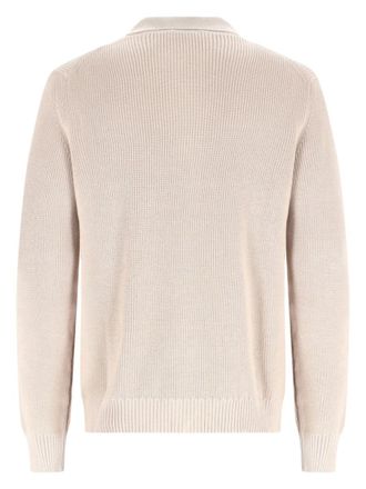 Fay Cotton Knit Cardigan - Beige