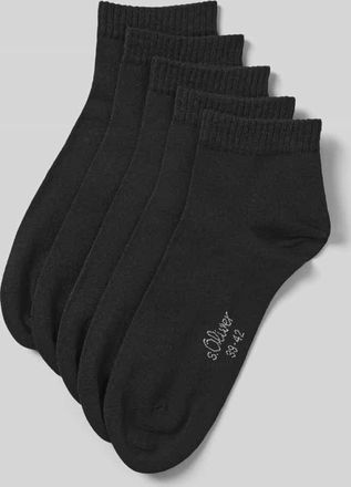 s.Oliver Red Label Socken aus Baumwoll-Mix im 5er-Pack in Black, Gr&ouml;&szlig;e 35-38