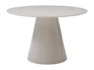 Vente-Unique Round Dining Table for 4 Cm MDF - Beige - ANTALIZA