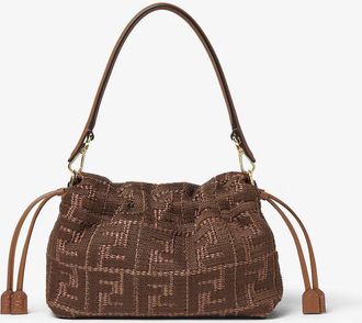 Fendi H26 Shoulder Bag - Brown